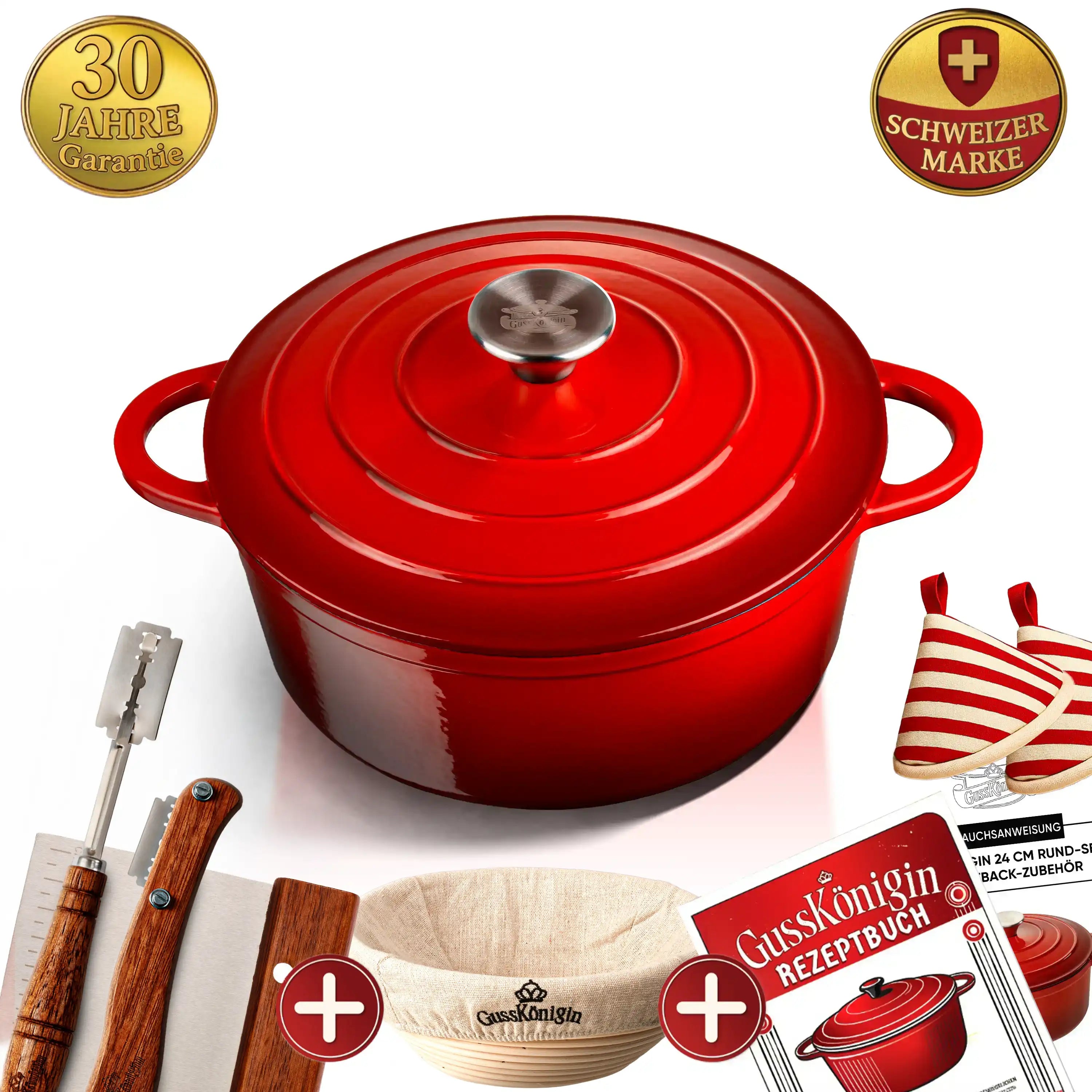 Round bread baking pot