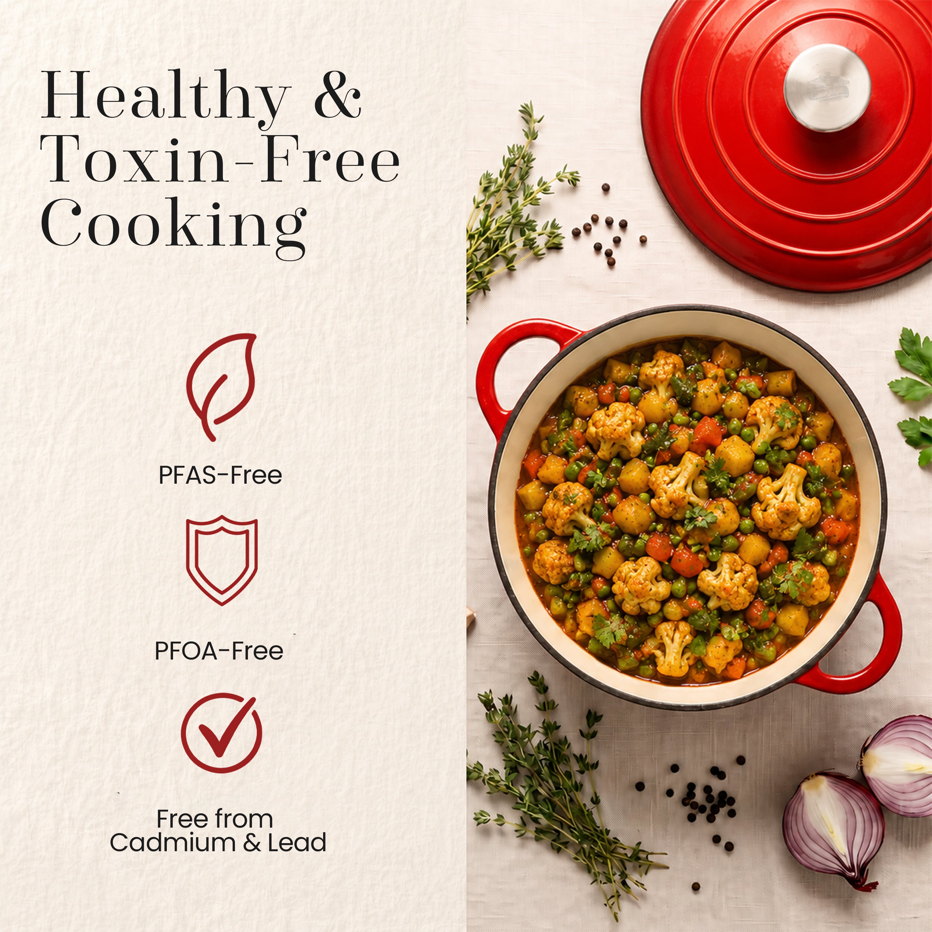 Enamelled Cast Iron Dutch Oven — The One Pot for Slow-Cooked Comfort and Everyday Favorites.