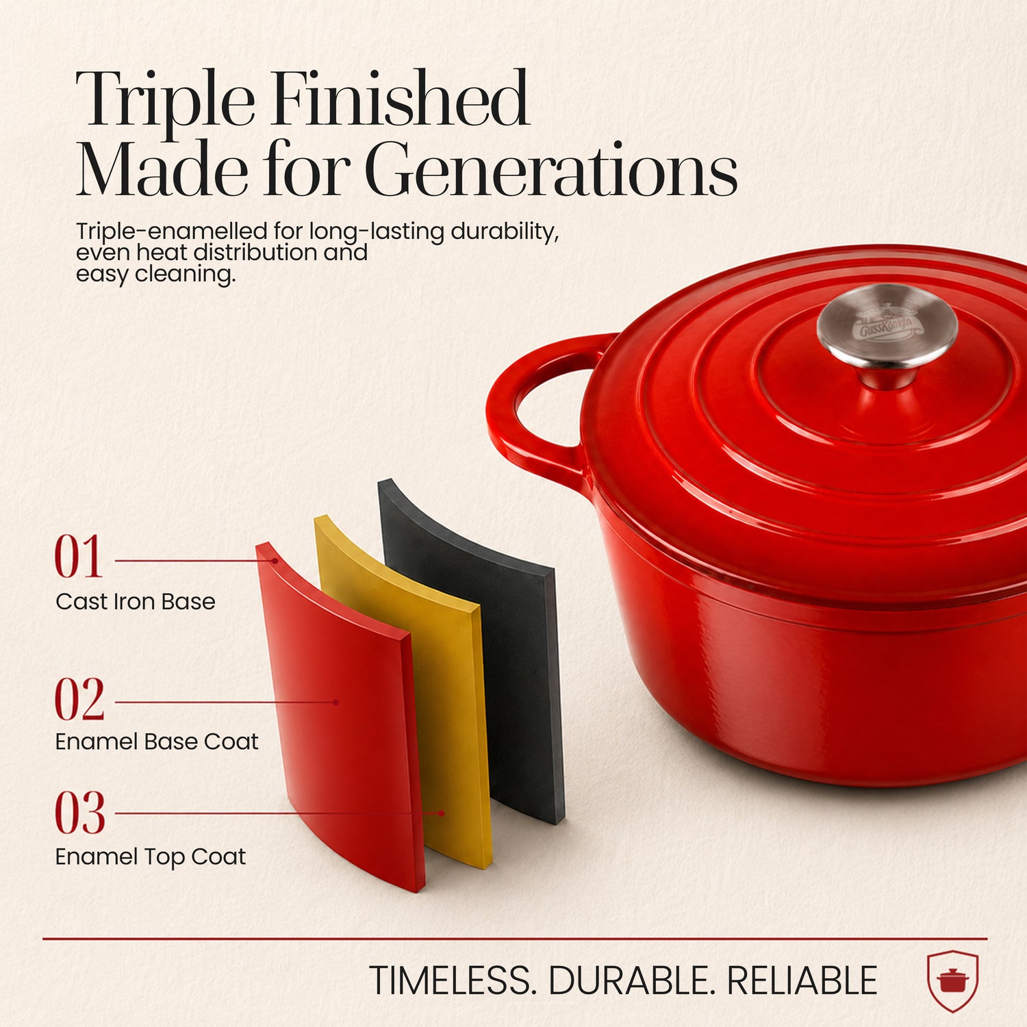Enamelled Cast Iron Dutch Oven — The One Pot for Slow-Cooked Comfort and Everyday Favorites.