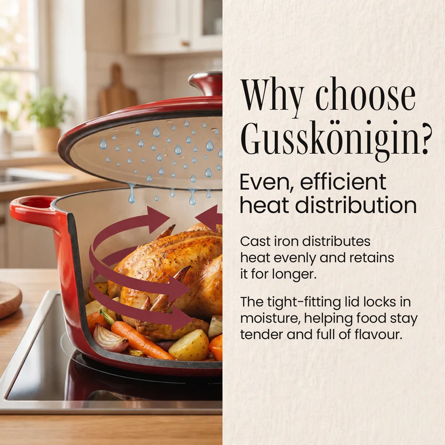 Enamelled Cast Iron Oval Roaster — Slow-Cooked Flavor That Brings Everyone Back to the Table.