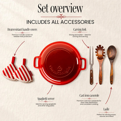 Enamelled Cast Iron Dutch Oven — The One Pot for Slow-Cooked Comfort and Everyday Favorites.